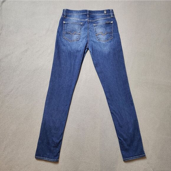 7 for all mankind Roxanne Jeans MED WASH - Picture 2 of 11